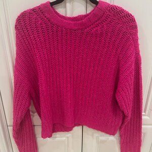 American Eagle Hot Pink Oversized Sweater